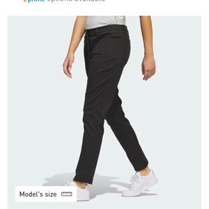 Adidas Atleisure Golf Go-To 5 Pocket Pant Black Tapered Fit Mens 34x32